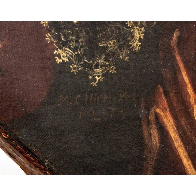 Michael Conrad Hirt Portrait of a Boy Oil, 1647 For Sale - Image 4 of 7