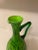 Vintage Italian Green Tortoise Shell Cased Glass Pitcher For Sale - Image 4 of 5