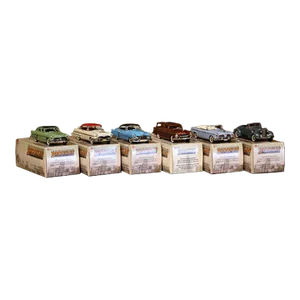 Set of Six Metal Automobiles Models From the Brooklin Collection