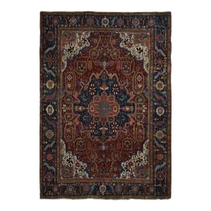 1920s Red Antique Persian Heriz Rug