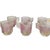 1980s 1980s Rueven Art Nouveau Demitasse Cups and Saucers Frosted Glass - Set of 6 For Sale - Image 5 of 14