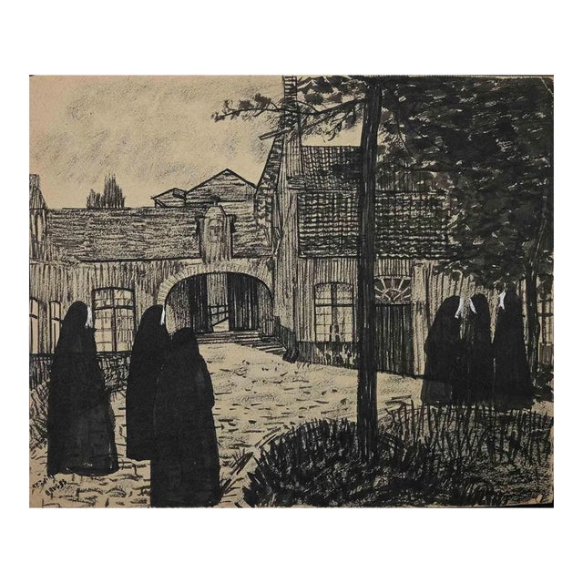 Bruges, Original Artwork, Mid-20th Century For Sale