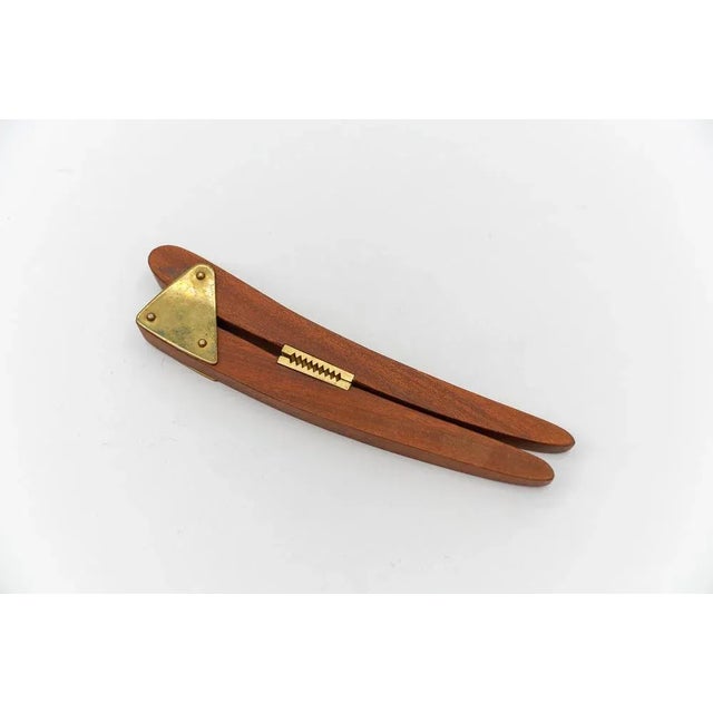Swedish Cactus Tool Set in Teak and Brass, 1950s, Set of 4 For Sale - Image 6 of 8
