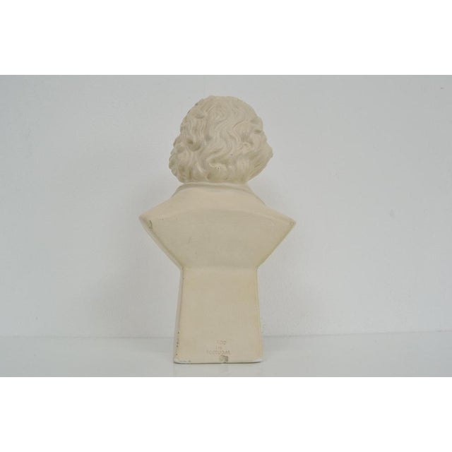 Plaster Bust of Ludwig van Beethoven, 1950s For Sale - Image 6 of 14