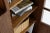 Brown Mission 1 Door Bookcase With Side Shelves - Walnut Stain For Sale - Image 8 of 8