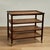 Wood Vintage British Colonial Style Caned Four Tiered Rolling Stand For Sale - Image 7 of 10