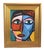 2020s Bold Picasso Style Man Portrait Painting Including the Antiqued Gold Wood Frame For Sale - Image 5 of 5