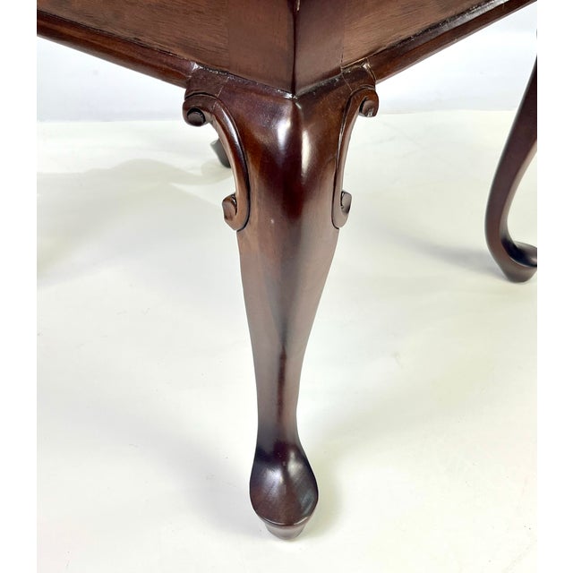 Brown Vintage Key City Furniture Co. Queen Anne Style Mahogany Corner Chair For Sale - Image 8 of 12