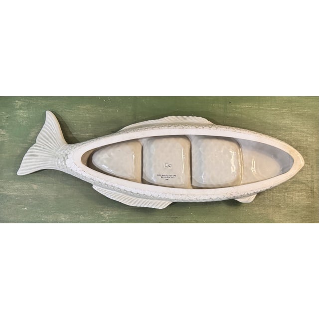 Bring timeless vintage charm to your table with this **Vintage 1975 Fitz & Floyd Hand-Painted Large Fish Platter**!...