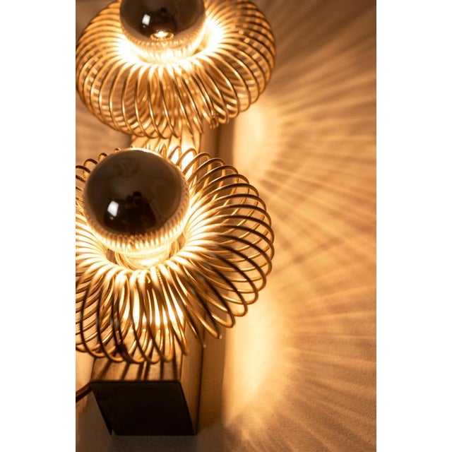 Vintage Brushed Metal Wall Light by Andrea Lazzari, 1970s For Sale - Image 6 of 8