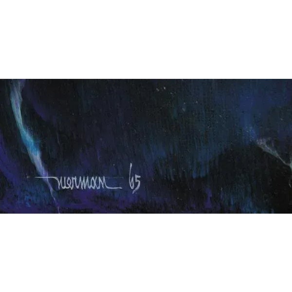 Artist: Leonardo Nierman, Mexican (1932 - ) Title: Un Fuego Magico (Variation) Year: 1965 Medium: Oil on Masonite, signed...