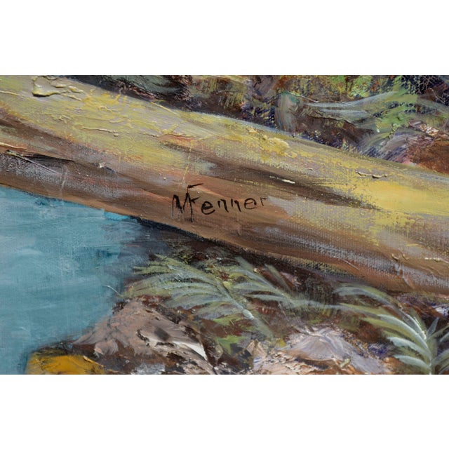 Mid-Century Mountain Stream Landscape by Mildred Vejtasa Fenner For Sale - Image 4 of 6