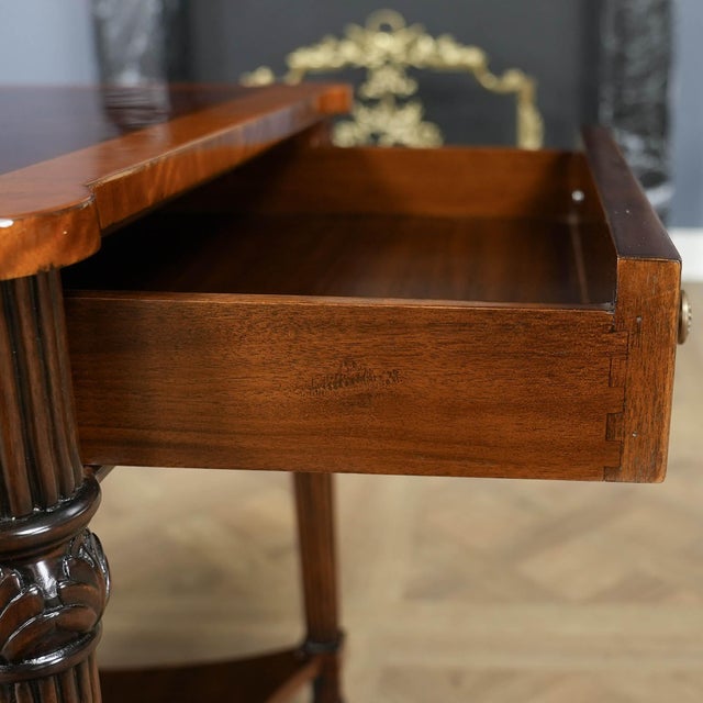 Traditional Square Mahogany End Table For Sale - Image 12 of 12