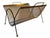 Metal Vintage Mid-Century Modern Metal Magazine Rack For Sale - Image 7 of 7