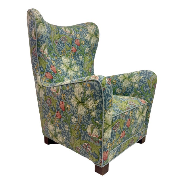 Mid-Century Modern Danish Model 1672 Lounge Chair from Fritz Hansen, 1940s For Sale