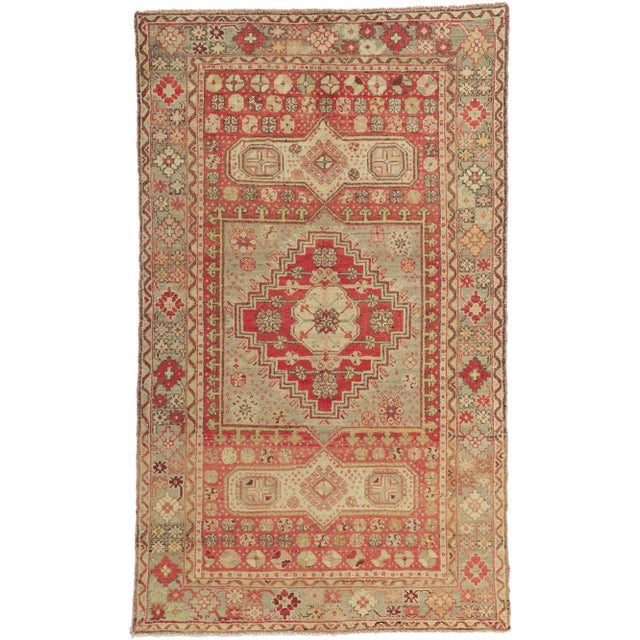 Vintage Turkish Oushak Rug - 04'03 X 07'01 For Sale - Image 10 of 10