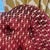 Vintage Burgundy and Cream Loveseat For Sale - Image 4 of 6