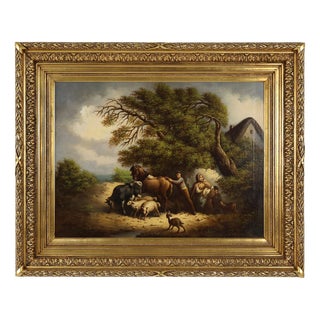 Belgian Artist, Large Baroque Scene, 1900, Oil on Canvas, Framed For Sale