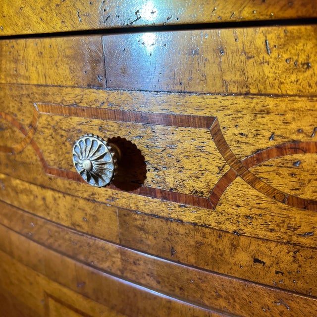 1990s 1990s Hand Made Italian Walnut Chest of Drawers For Sale - Image 5 of 13