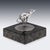 Vintage 20th Century English Silver Greyhound Statue on Granite Base, 1994 For Sale - Image 4 of 12