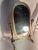 Vintage brass table mirror made in Italy in the 1940s. Industrial style design in brass with just the touch of antique...
