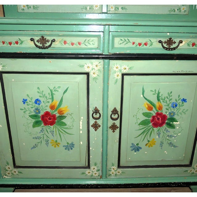 Hand Painted Kitchen Buffet For Sale - Image 16 of 18