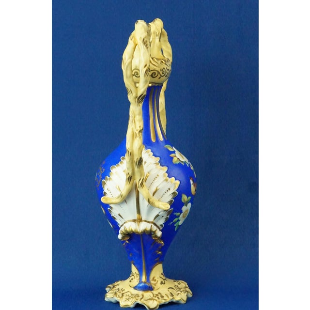 19th Century English Rococo Porcelain Vase attributed to the Coalport Factory, Derby, England For Sale - Image 6 of 18