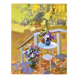 Valery Bayda, Golden Autumn, 2025, Oil on Canvas For Sale