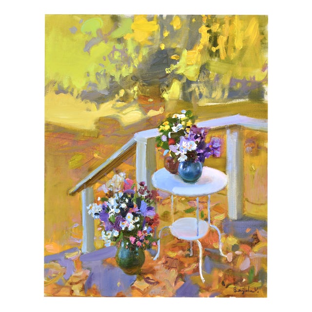 Valery Bayda, Golden Autumn, 2025, Oil on Canvas For Sale