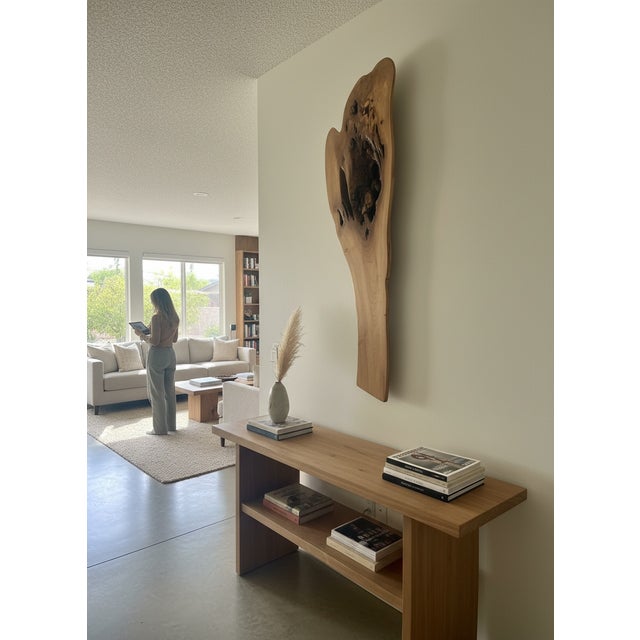 Custom Furniture Builders One-of-a-Kind Sculptural Live Edge Wood Wall Art For Sale - Image 4 of 8