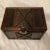 1960s Vintage Faux Bamboo and Leather Box With Brass Closure For Sale - Image 5 of 9