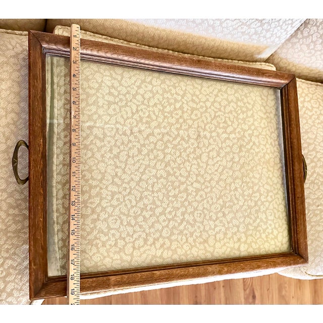 Antique Oak Tea Dessert Liquor Cabinet With Serving Tray England For Sale - Image 9 of 12