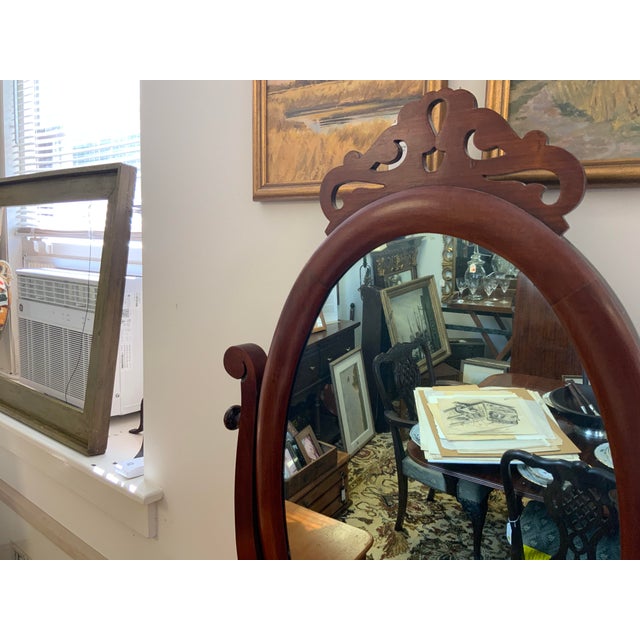 American Empire mahogany chest, excellent original condition. Marble top, and mirror. Nice vintage condition. Some sun...