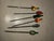 Original Art Deco cocktail pick set holder shaped like a ship's deck. Crafted from high-quality wood and metal. Metal and...