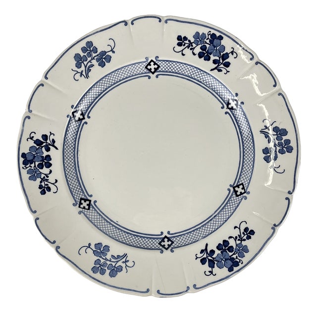 Large Round Jane Model Platter from KG Lunéville, 1890s For Sale