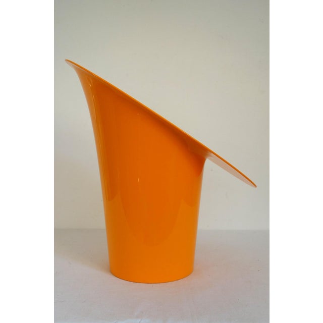 Large Vintage Orange Veuve Clicquot Champagne Bucket For Sale - Image 4 of 9