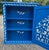 Hand Painted Mediterranean Medicine Cabinet / Wall Shelf / Royal Blue and White Zouak For Sale In Orlando - Image 6 of 7