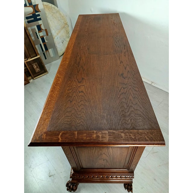 Tan Vintage Neo-Classic Sideboard, 1950s For Sale - Image 8 of 18
