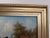 Paint Vintage European Coastal Village Oil Painting Signed Dated 1961 Framed Landscape For Sale - Image 7 of 13