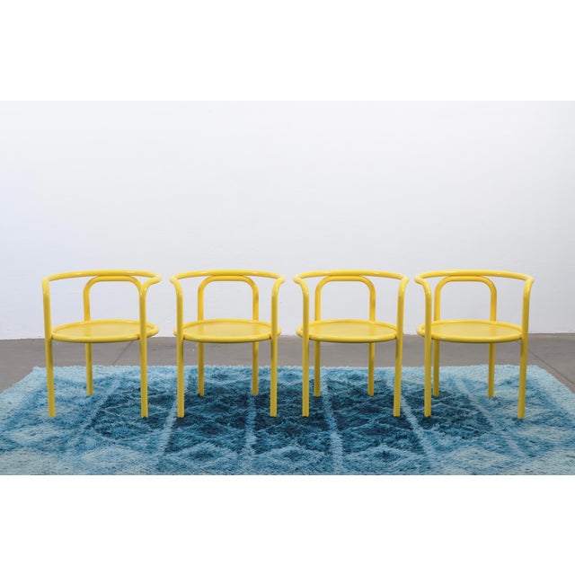 Locus Solus Garden Ensemble in Yellow by Gae Aulenti for Poltranova, 1960s, Set of 6 For Sale - Image 12 of 18