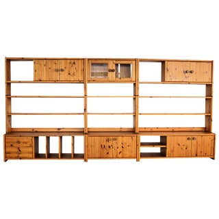 Swedish Wall Unit with Cabinets, 1970s For Sale