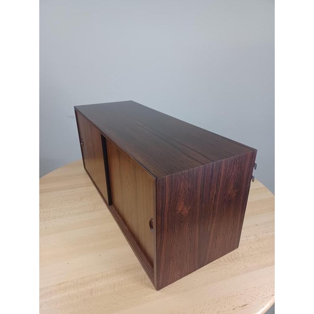 Restored Rosewood Wall Unit by Kai Kristiansen for FM For Sale - Image 3 of 16