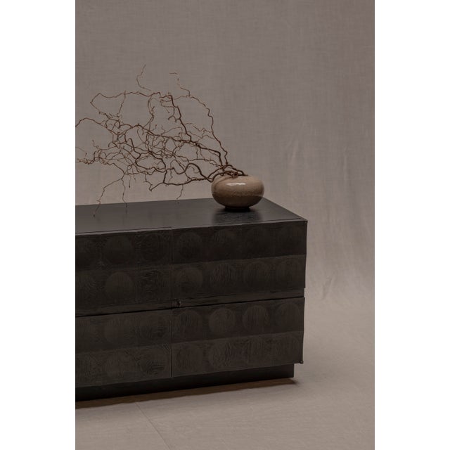 1970s Brutalist Sideboard attributed to J. Batenburg for M.I., Belgium, 1970s For Sale - Image 5 of 11