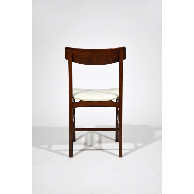 Brown Vintage Italian Rosewood Dining Chairs, 1960s, Set of 6 For Sale - Image 8 of 13
