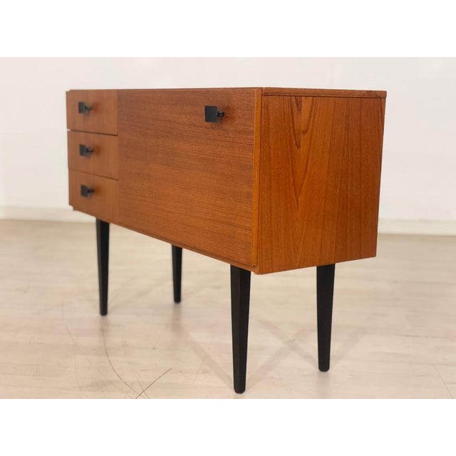 Brown Mid-Century Teak Chest of Drawers For Sale - Image 8 of 12