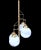 1960s Satin-Finished Brass and Murano Glass Chandelier attributed to Mazzega, 1965 For Sale - Image 5 of 13