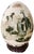 Vintage Porcelain Egg with African Safari Animal Style Decoration, 1970s For Sale