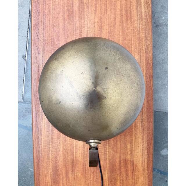 Metal German Mid-Century Brass Table Lamp from Gecos Cosack For Sale - Image 7 of 18