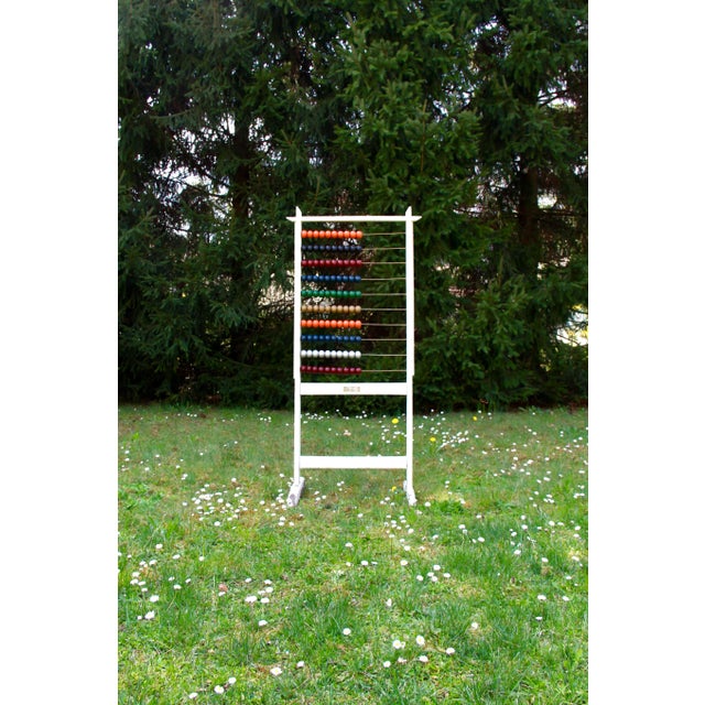 Wood Mid-Century Standing School Abacus, Italy, 1930s For Sale - Image 7 of 14