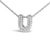 Elegance meets personalized charm in this exquisite pendant, meticulously crafted from radiant 10K white gold with a...